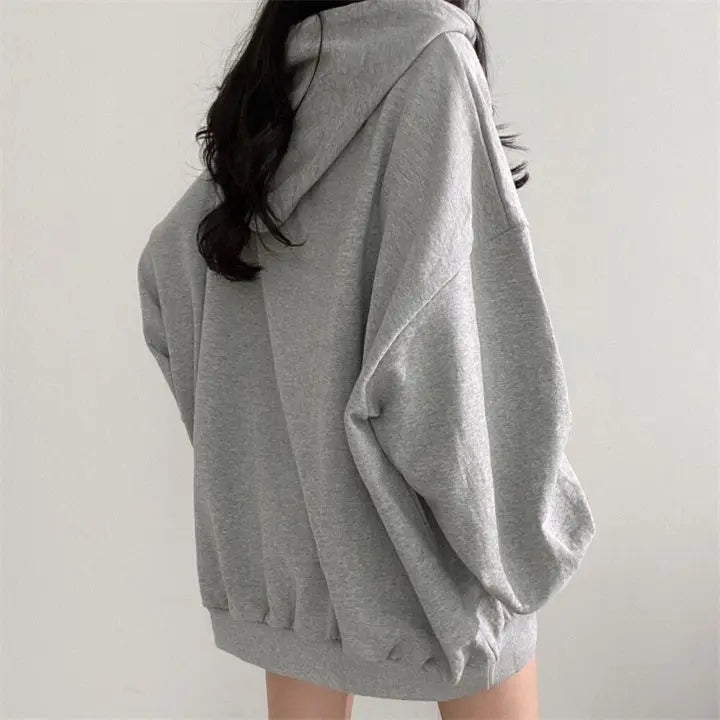 Advbridge Zipper Hoodie for Women New Slim Fit Loose Fit Thick and Plush Thin Top Clothing