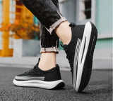 ADVBRIDGE  -  Crocodile Pattern Men Shoes Platform Breathable Loafers 2025 Summer Slip on Men Casual Sneakers Vulcanized Walking Zapatillas