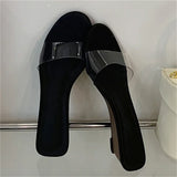 ADVBRIDGE  -  New Summer PVC Transparent Wedges Open Toe Women Slippers Low Heels Banquet Dress Beach Female Shoes