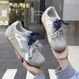 ADVBRIDGE  -  Women's Casual Shoes Ins Style De Training Shoes Soft Sole Non-slip Comfortable Running Sneakers Two Color Lace up Casual Shoes