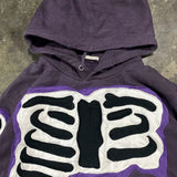 ADVBRIDGE  -  Y2K baggy Street Hip Hop Casual All-Match Pullover graphic Hoodie Men Fashion Goth Purple Ripped Print Oversized 2000s sudaderas