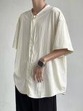 ADVBRIDGE  -  Summer New Pure Cotton Short-sleeved Men's Round Neck Solid Color T Shirts Casual Loose Pullover with Bottoming T-shirt. Q247