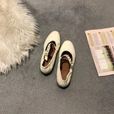 Advbridge  -  2024 Spring Women Grandma's Flat Shoes Fashion Round Toe Shallow Slip On Female Casual Mary Jane Shoes Soft Flat Heel Zapatos