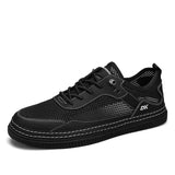 ADVBRIDGE  -  Leather Casual Shoes Autumn New Breathable Men Shoes Male Flat Shoe High Quality Men's Sneakers
