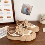 ADVBRIDGE  -  Women's Retro Sports Shoes Thick Bottom Comfortable Casual Sneakers Spring Autumn New Style Mella White Shoes Rubber Sole