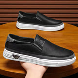 ADVBRIDGE  -  Men's Handmade Genuine Leather Casual Loafers 2025 New Luxury Brand Comfortable Slip-On Driving Moccasins Flats Shoes