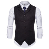 ADVBRIDGE Autumn/Winter New Fashion Men's Single Breasted Vest, European Size Men's Casual Suit Vest