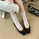 ADVBRIDGE  -  Brand Ballet Mary Jane Shoes Women Bowknot Shallow Leopard Print Fashion Dress Shoes Comfort Suede Elegant Flat Shoes Women