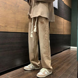 Advbridge Trousers Black Men's Jeans with Pockets Straight Man Cowboy Pants Soft Xs Y2k Streetwear Loose Vintage Clothes 2000s Trend