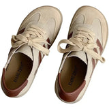 Advbridge Leather cowhide German training shoes women's college style casual shoes 2025 new soft-soled casual flat-soled sports shoes