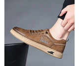 ADVBRIDGE  -  Casual Leather Shoes Men's 2025 Spring New Soft Leather Cowhide Mens Shoe Soft Sole Versatile Daily Board Shoes Men Loafers male