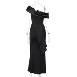 Advbridge 2024 Party Evening Dresses Elegant Black Slash Neck Maxi Dress For Women Fashion Short Sleeve Bodycon Banquet Vestidos Female