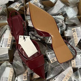 Advbridge 2025 Spring Elegant Pointed Women Flats Luxury Designer Flat Platform Shallow Slingbacks Casual Back Strap Fashion Ladies Shoes