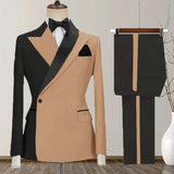 Advbridge One Button Men's Suits New Design Costume Homme Peak Lapel 2 Piece Jacket Pants Full Sets Luxury Costume Homme Custom Blazer