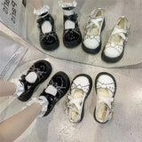 Advbridge 2024 Original Lolita Shoes Women Spicy Girls Thick Soled Brother Shoes Special Style Round Headed Girl Lolita Leather Shoes