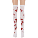 Advbridge Halloween Horrible Blood Rose Princess Cosplay Costumes Girls Women Dress Printing Stocking Masquerade Carnival Party Outfits