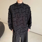 Advbridge Men's shirts long-sleeved 2025new Spring trend tops casual Stand collar pullover shirt casual daily wear Spring and autumn model