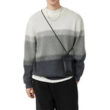 Advbridge 2024 Casual O-Neck Long Sleeve Knitted Pullover 2024 Men Clothing Slim Knitting Jumper Spring Autumn Contract Color Men Sweater