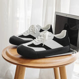 ADVBRIDGE  -  Men Dexun Shoes 2025 New Low Top Patchwork Casual Board Shoes Lace Up Retro Flat Sports Women Canvas Sneakers Couple
