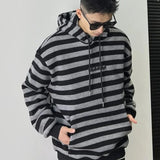Advbridge Stripe Men's Hooded Sweatshirt Oversize Loose New In Harajuku Fashion Male Hoodie One Piece Sweat Shirt Emo Autumn Cheap Funny