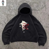 Advbridge American retro sweatshirt winter thickened 2K loose men and women niche popular hooded sweatshirt trendy personality simple