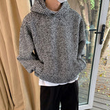 Advbridge Autumn Clothing Men's Luxury Harajuku Texture Hooded Sweatshirt Casual Fashion Long Sleeve Vintage Pocket Hoodie 2024 New