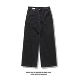 Advbridge Pocket Letter Embroidery Clearance Spot Jeans Women Couple Jeans Harajuku Street Y2K Multi Casual Joker Straight Wide-leg Pants