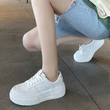 ADVBRIDGE White Sports Shoes Korean Women Platform Sneakers Casual Harajuku Tennis Female Vintage Vulcanize Designer Footwear