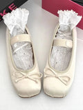 Advbridge Japanese Kawaii Ballet Shoes Women Lolita Style Bow Sweet Sandals Female Pure Color Buckle Casual Mary Janes Shoes Summer