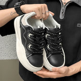 ADVBRIDGE  -  Men’s Trendy Skate Shoes– Cool Street Style, Retro American Design, Thick Sole, Casual & Multipurpose