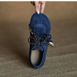 ADVBRIDGE  -  Comfortable and Versatile Lace-up German Training Shoes Women's Retro Fashion Soft Sole Casual Sneakers