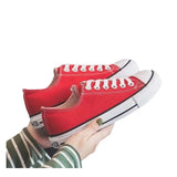 Advbridge Canva Women's Spring Summer New White Shoes Korean Style Ulzzang Trendy Harajuku Versatile Student Board Shoes Rubber Upper