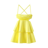 Advbridge Women's Silk Satin Texture Suspender Dress Womens Dresses Sale Clearance Fashion Summer Short Party Elegant New