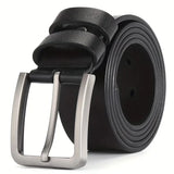 Advbridge Genuine Leather for men High Quality men belts Alloy Pin Buckle Adult Luxury Brand Jeans Business Casual Waist Male Strap Brand