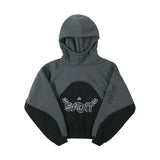 Advbridge Three-dimensional foam splicing color hoodie plus fleece hoodie men and women