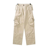 Advbridge  New Oversized Pocket Cargo Pants Girls Retro Couples Straight Casual Pants Streetwear Women Wide Leg High Waist  y2k Pants