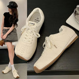 ADVBRIDGE  -  Fashion Casual Sneakers White 2025 Summer Flat Square Toe Sneakers Women's Shoes