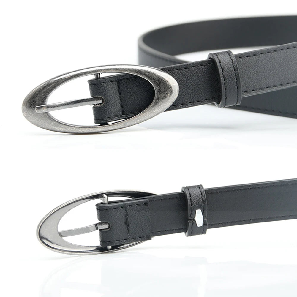 Advbridge Harajuku Y2K Pu Leather Belt For Women Luxury Design Jeans Trouser Dress Waistband Fashion Vintage Y2K Accessories Waist Strap