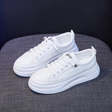 Advbridge Fashion Sneakers Women Shoes Young Ladies Casual Shoes Female Sneakers Brand White Shoes Thick Sole 3cm A2375