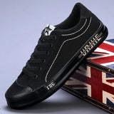 Advbridge 2024 New Men Canvas Shoes Breathable Outdoor Mens Casual Shoes Comfortable Spring Autumn Cloth Flat Shoes Black Walking Sneakers