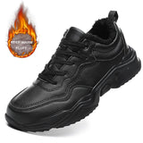 Advbridge Men Shoes New Leather Casual Shoes for Men Winter Autumn Sneakers Men Waterproof Lightweight Tenis