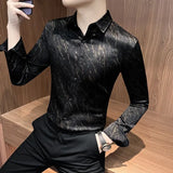 ADVBRIDGE  -  Spring and summer new stylish personality casual printed men's shirt