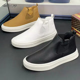Advbridge High Top Sneaker Men Designer Ankle Boots Fashion Casual Microfiber Leather Upper Height Increased Flat Platform Board Shoes