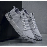 Advbridge Men Casual Shoes Breathable Ice Silk Canvas Shoes Outdoor Comfort Slip on Flat Vulacnized Sneakers for Men Zapatillas De Hombre