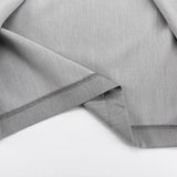 ADVBRIDGE  -  Trendy Office Lady Gray Versatile Half Skirt 2024 Casual High Waisted Zipper Straight Split Midi Skirts Temperament Outfits