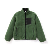 Advbridge Reversible sherpa fleece wholesale fur streetwear hip hop branded teddy outdoor polar 8 ball winter sherpa fleece jacket for men