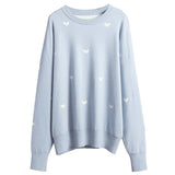 Advbridge New Woman Sweater printed Loose type 2024 autumn winter sweater style commuting casual round neck women's top sweater