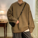 Advbridge Autumn Winter Men's O Neck Sweater Men's Knitting Pullovers Rollneck Knitted Sweaters Warm Men Jumper Slim Fit Casual Top D27