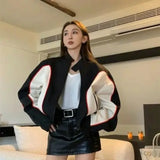 Advbridge 2024 American New Fashion Stand-up Collar Motorcycle Jacket Women Street Vintage Hip Hop Popular Casual  Pilot Couple Jacket
