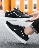 ADVBRIDGE  -  High Quality Men's Leather Casual Sneakers Man Classic Versatile White Shoes Comfortable Outdoor Walking Shoe Male Shoes